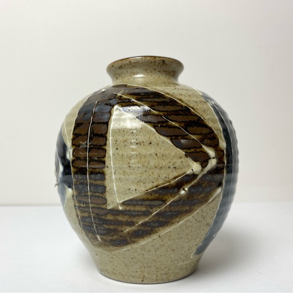 Vintage Japanese Stoneware Vase - Picture 3 of 8